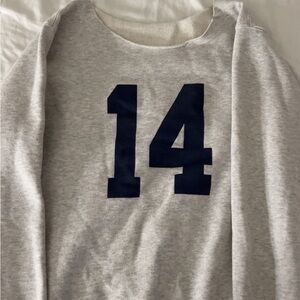 Casual Off-Shoulder Gray 14 Brandy Melville Sweater